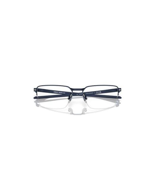 Oakley Blue 56Mm Rectangle Optical Glasses for men