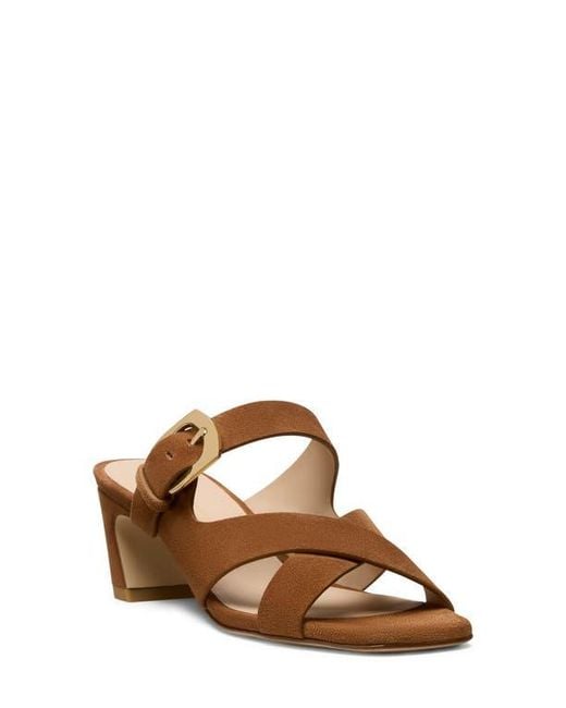 Stuart Weitzman Brown Sai Slide 50