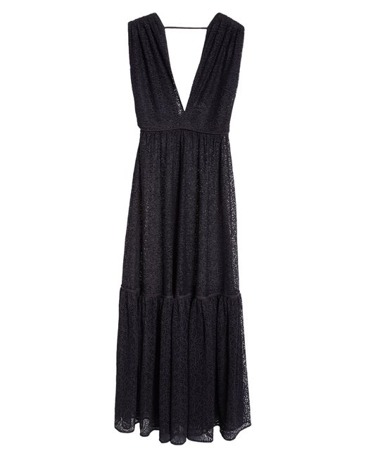BITE STUDIOS Black Prato Lace Maxi Dress