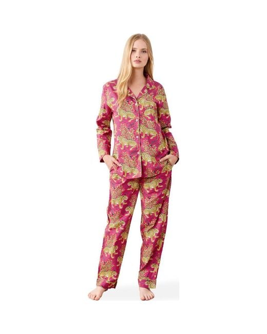 Printfresh Red Long Pj Set