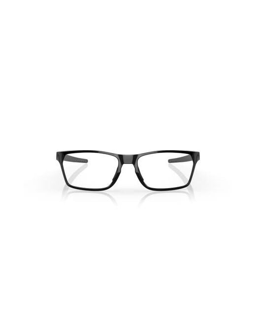 Oakley Black 55Mm Rectangle Optical Glasses for men