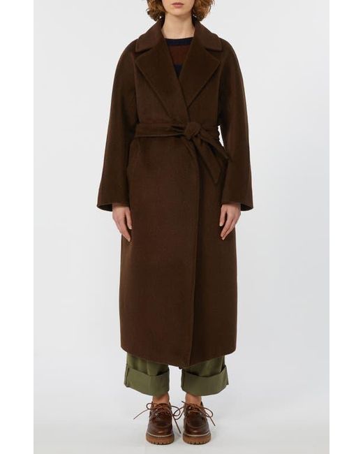 Weekend by Maxmara Brown Corte Virgin Wool Coat