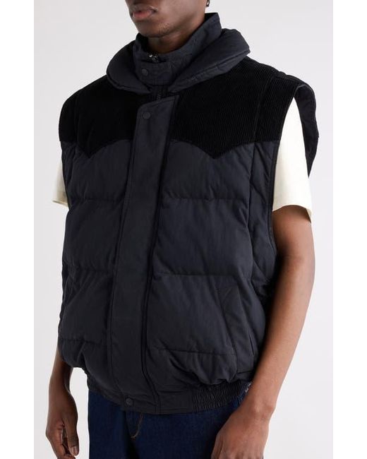 Isabel Marant Black Dawson Down Convertible Jacket for men