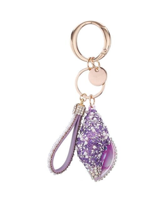 Nina Purple Conch Shell Bag Charm