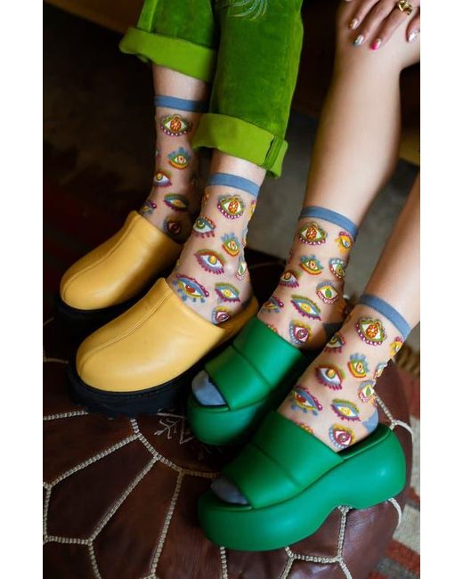 Sock Candy Red Eye Candy Assorted 2-Pack Sheer Crew Socks
