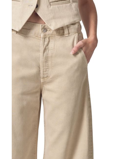 Citizens of Humanity Natural Beverly Slouchy Bootcut Pants