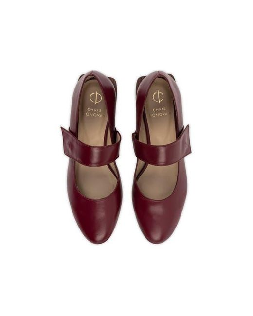 Chris Donovan Footwear Red Fable Mary Jane