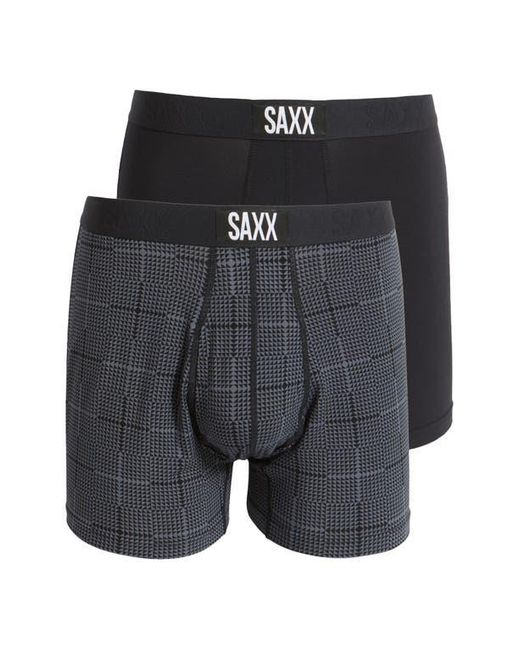 Saxx Underwear Co. Black Assorted 2-Pack Ultra Super Soft Boxer Briefs for men