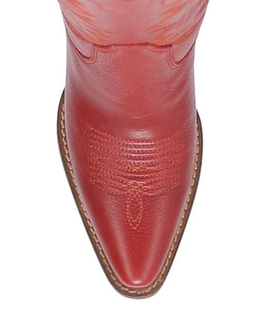Dingo Red Knee High Western Boot