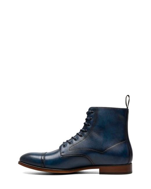 Stacy Adams Blue Henry Cap Toe Boot for men