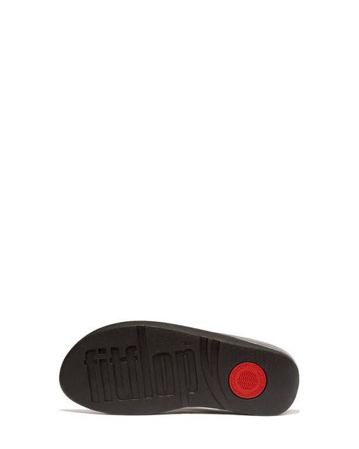 Fitflop Black Fino Platform Wedge Flip Flop