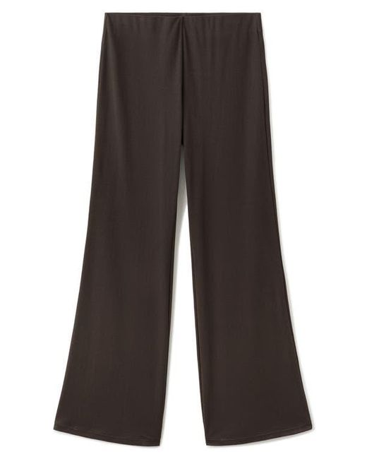 Mango Black Pull-On Straight Leg Pants