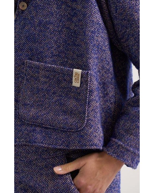 Cache Coeur Blue Pippa Maternity Jacket