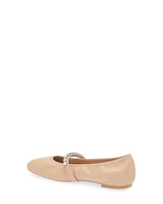 Stuart Weitzman Natural Goldie Ballet Flat