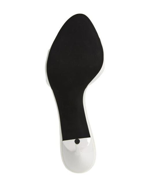 Jeffrey Campbell White Ce-Soire Slide Sandal