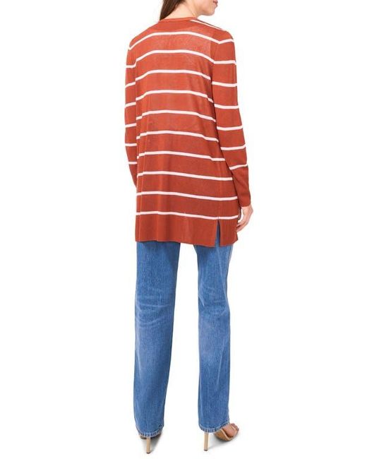 Halogen® Red Stripe Longline Cardigan