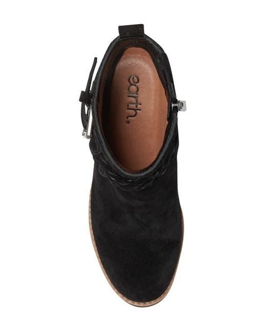 Earth Black Chace Wedge Bootie