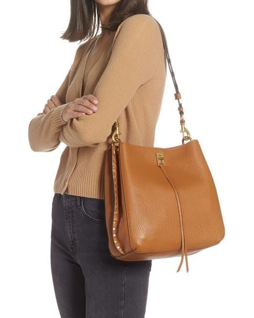 Rebecca Minkoff Brown Darren Deerskin Leather Shoulder Bag