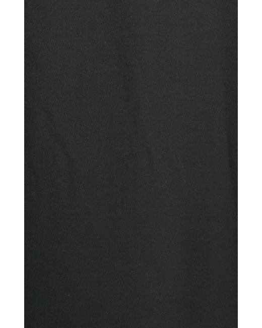 The Row Black Leonie Asymmetric Drape Dress