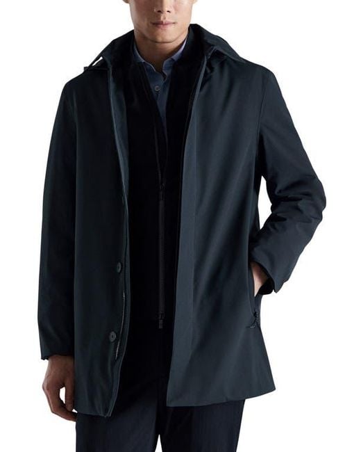 Mango Black Packable Parka for men