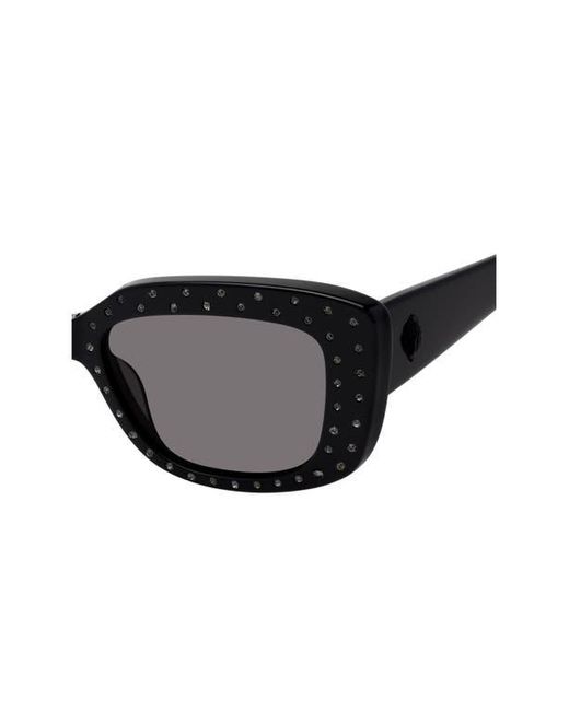 Kurt Geiger Black 52Mm Rectangular Sunglasses