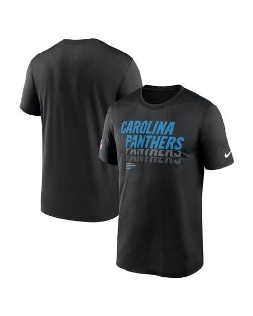 Nike Black Carolina Panthers Sideline Legend Performance T-Shirt for men
