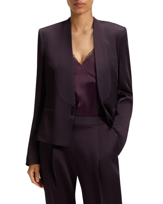 Boss Blue Jia One-Button Blazer