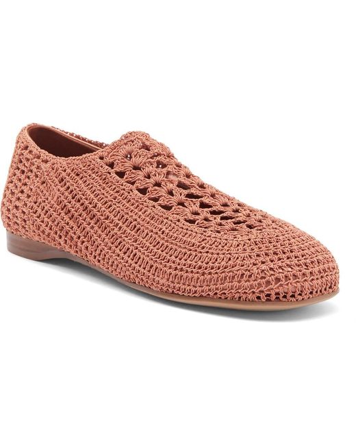 Jeffrey Campbell Pink Nantucket Crochet Flat