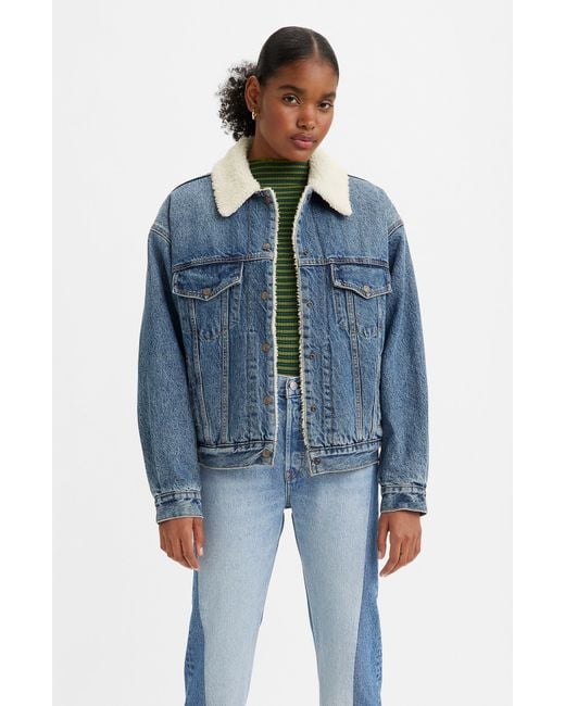 Discover 226+ fleece lined denim jacket oversized