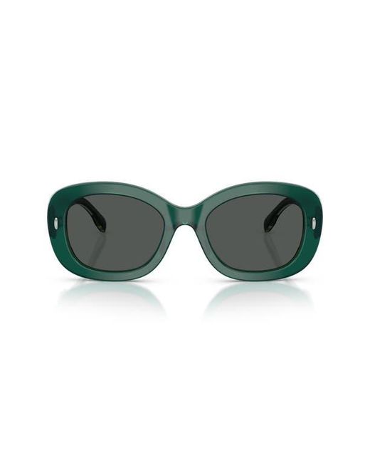 Tory Burch Green Oval Sunglasses