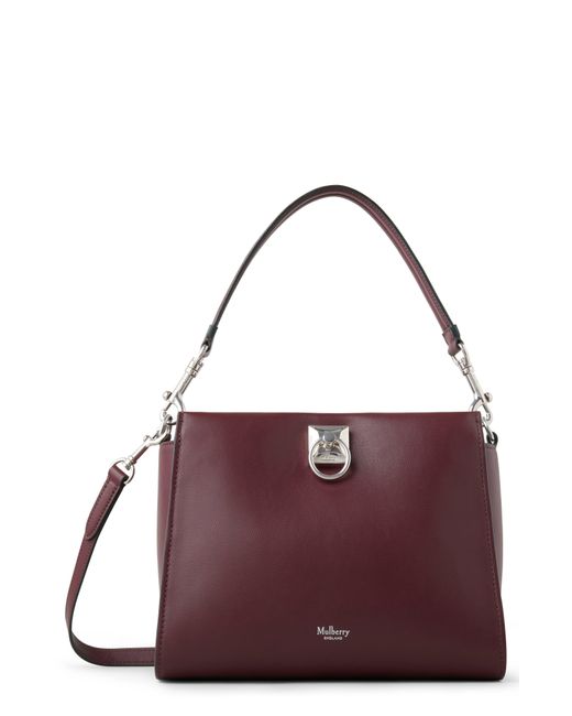 Mulberry Small Iris Leather Top Handle Bag in Purple Lyst