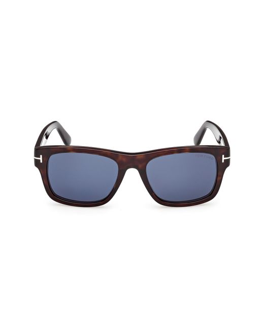 Tom Ford Blue Smith-02 55Mm Rectangular Sunglasses for men