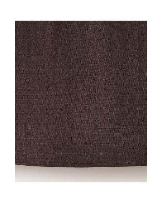 Mango Black Boxy Crop Back Button Top