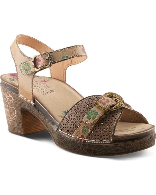 Spring Step Metallic Upperbuck Sandal