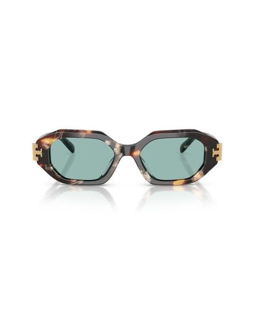 Tory Burch Green Geometric Sunglasses