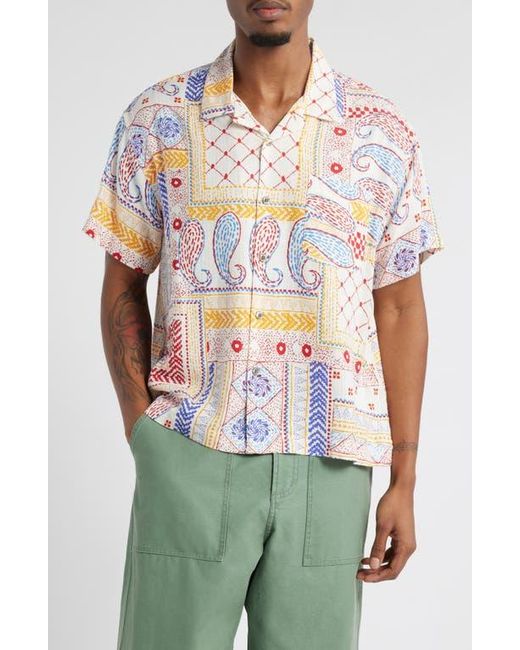 Obey Green Archie Short Sleeve Button-Up Shirt for men