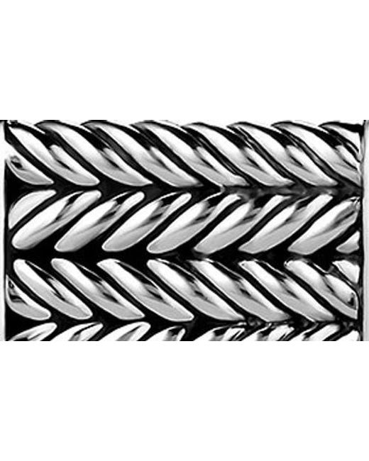 David Yurman White Chevron Cuff Links for men
