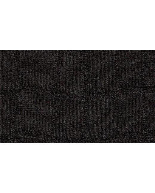 Balmain Black Croc Jacquard Knit Crop Tank