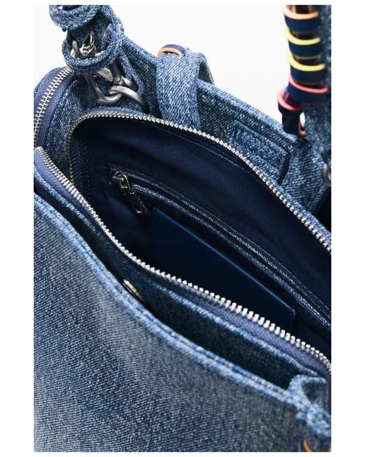 Desigual Blue Mini Denim Backpack