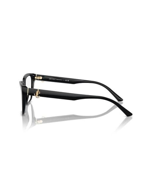 Jimmy Choo Black 55Mm Cat Eye Optical Glasses