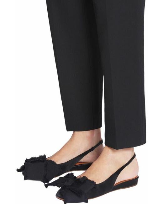 Lanvin White Slingback Ballerina Flat