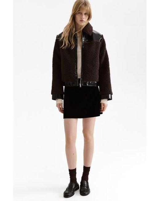 H&M Black Teddy Jacket