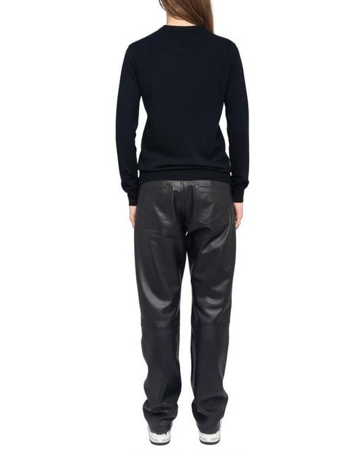 Zadig & Voltaire Black Kendy Heart Wool & Cashmere Sweater