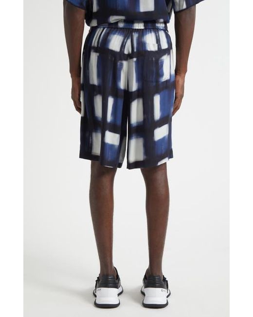 Givenchy Blue Afternoon Light Print Elastic Waist Bermuda Shorts for men