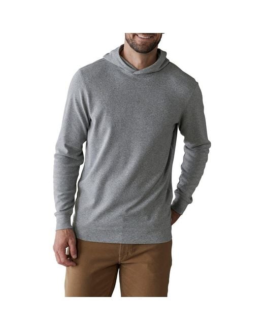 The Normal Brand Gray Puremeso Essential Hoodie for men