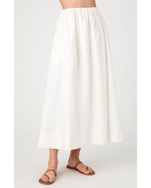 French Connection White Nomi Cotton Maxi Skirt