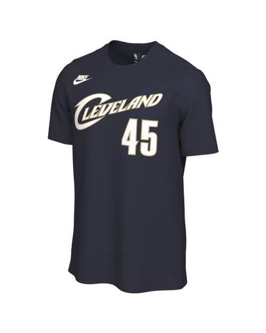 Nike Blue Donovan Mitchell Cleveland Cavaliers Name & Number T-Shirt