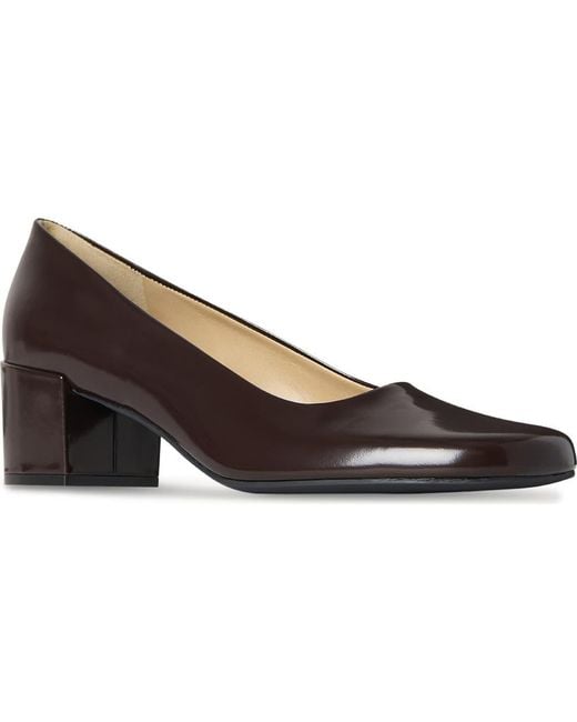 The Row Brown Penelope Block Heel Pump