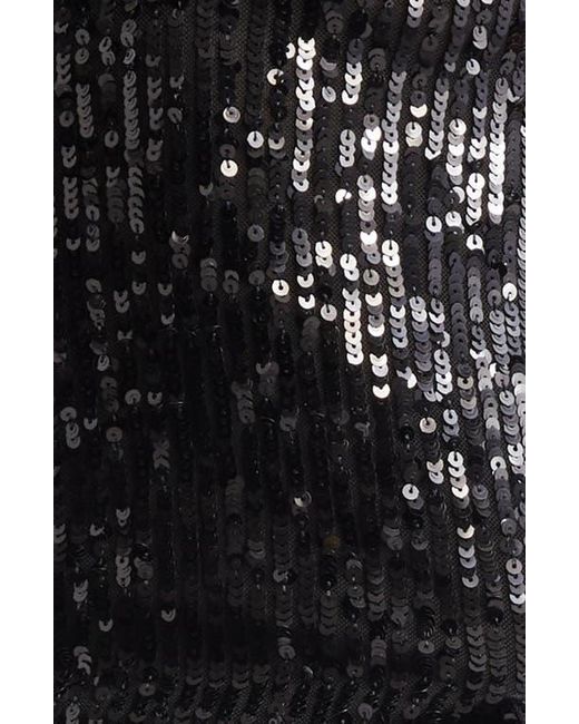 Area Black Sequin Minidress