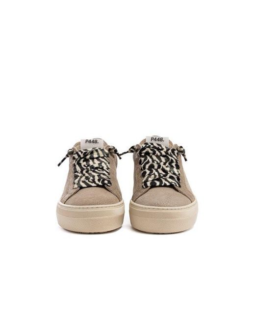 P448 Brown Thea Platform Sneaker